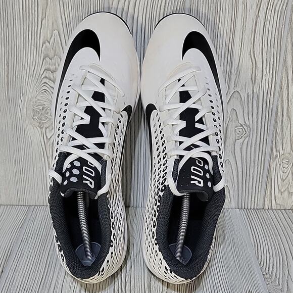 Nike Men's Vapor Ultra 2 Keystone Fast Flex Cleats, White/Black, Size 13, NEW - Picture 6 of 14